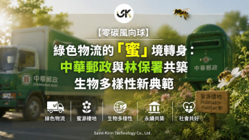 【零碳風向球】綠色物流的「蜜」境轉身：中華郵政與林保署共築生物多樣性新典範